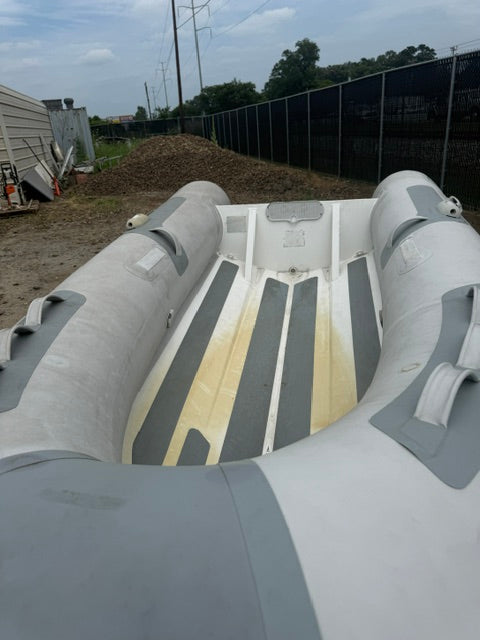 Zodiac Inflatable Boat with Aluminum Floor & Galvanized Trailer
