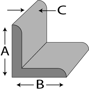 Steel Angle 1.5" x 1.5" x 1/8"0.125" (1/8")