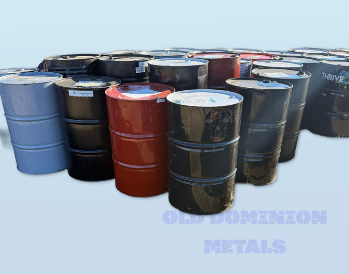 Used 55 Gallon Steel Drums